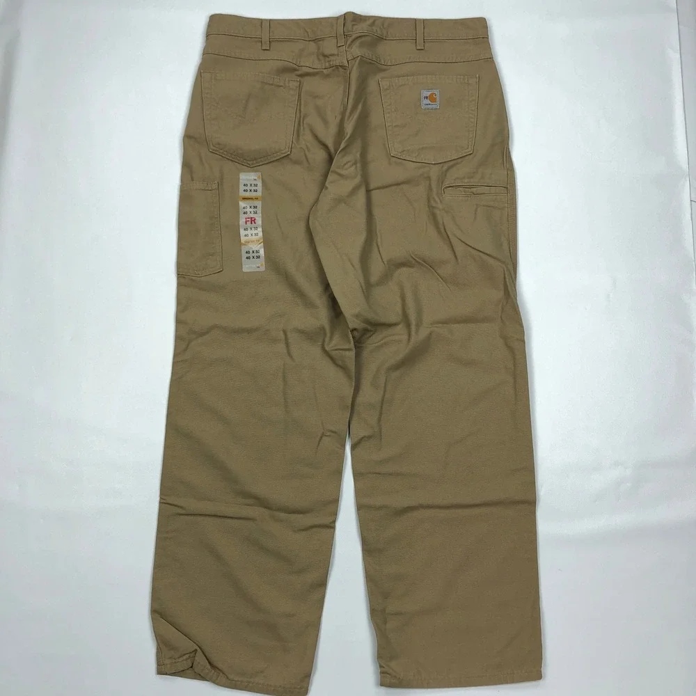 Carhartt FR Flame Resistant Work Pants Khaki 40x32 FRB159-GKH Original Fit